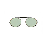 Oval Clip-On Glassworking Safety Glasses - Light Green, #GB-LG-OCO